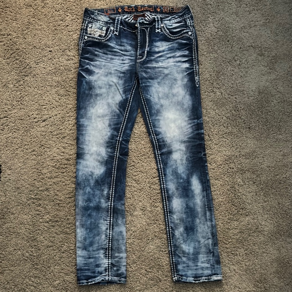 Stylish Blue Distressed Jeans
